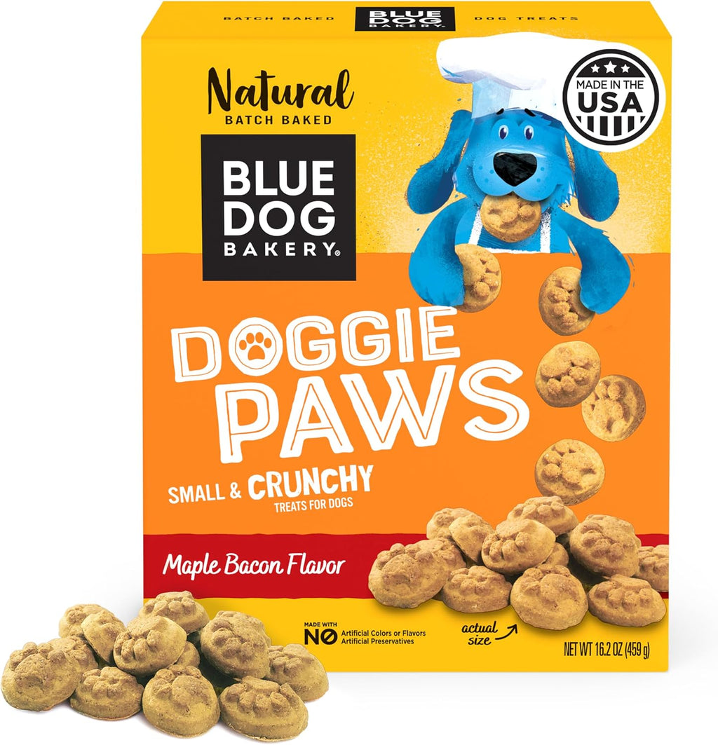 , Doggie Paws Maple Bacon Biscuit, Small Dog Treats 16Oz 1Pk